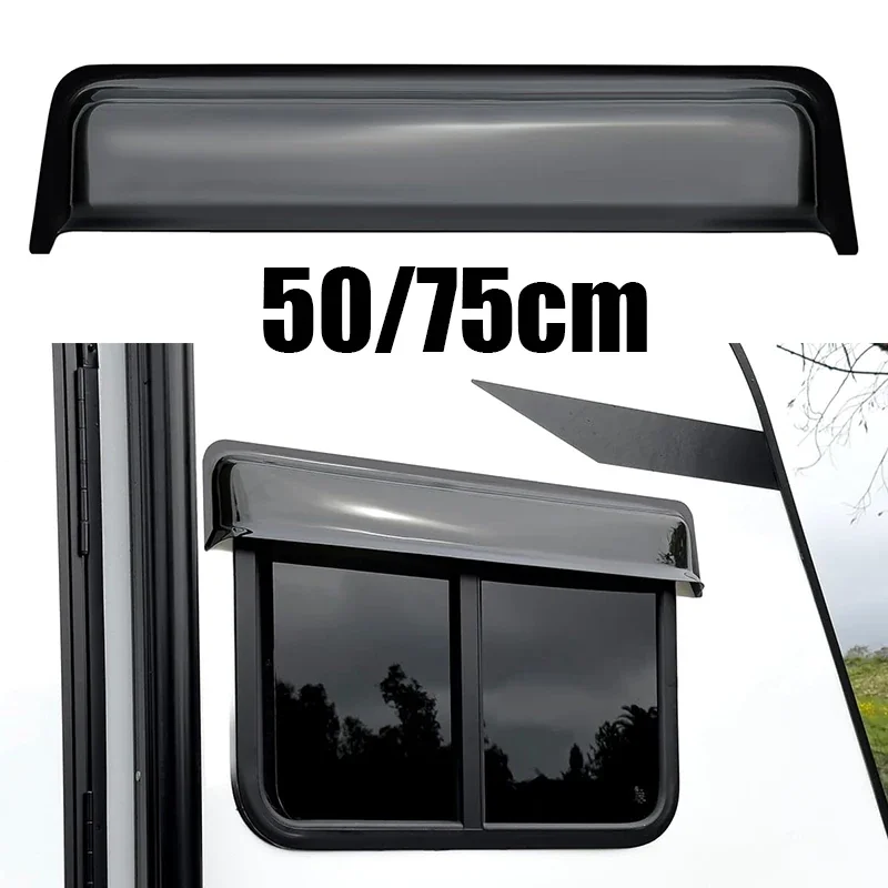 1Pc 50/75cm RV Window Rain Blade & Sun Visor - Window Deflector for RV Accessories