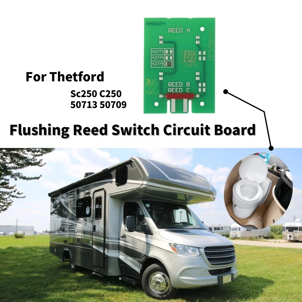 Flush Reed Switch Circuit Board Replacement for Thetford Caravan Toilets - Sc250, C250, 50713, 50709 Accessories