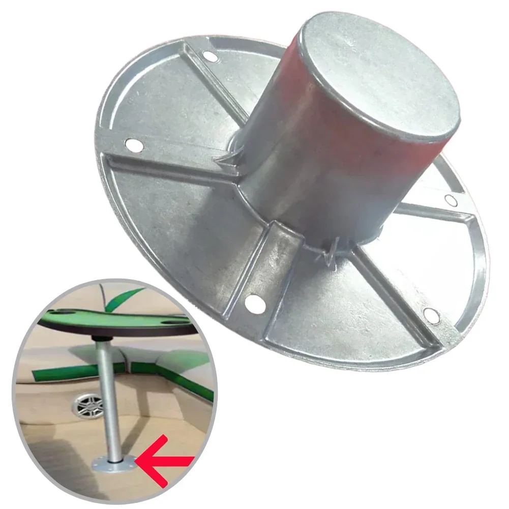 RV Boat Trailer Pedestal Base, Round Flush Mount, Table Leg Base, Floor Mount Base Replacement
