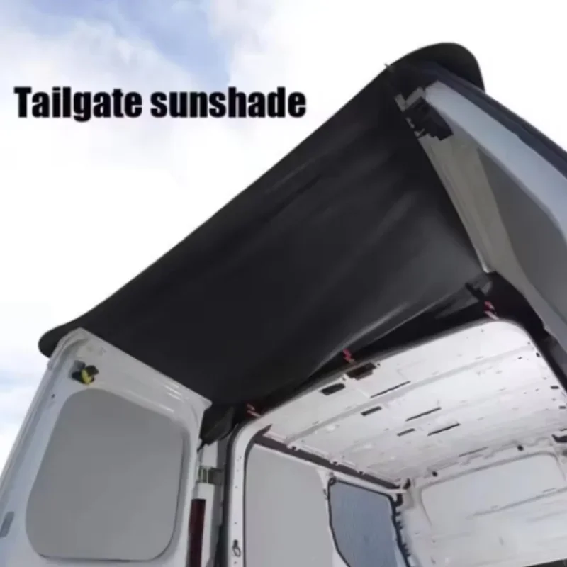 RV Rear Barn Door Awning Cover 420D Durable Waterproof Camping Tailgate Trailer Shade for Vauxhall Vivaro Van