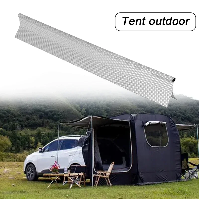 1m 6mm RV Tent Outdoor Double-Sided Card Strip, Black Edge Wrapping Strip Caravan Accessory PVC Core Keder Tent