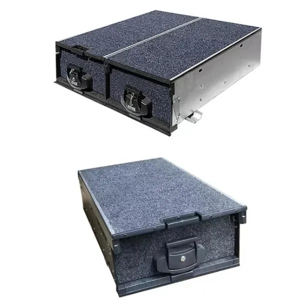 Sliding Drawers System Aluminum Car Storage Box Trunk Bed Drawers for Gladiator, F-150, LC300