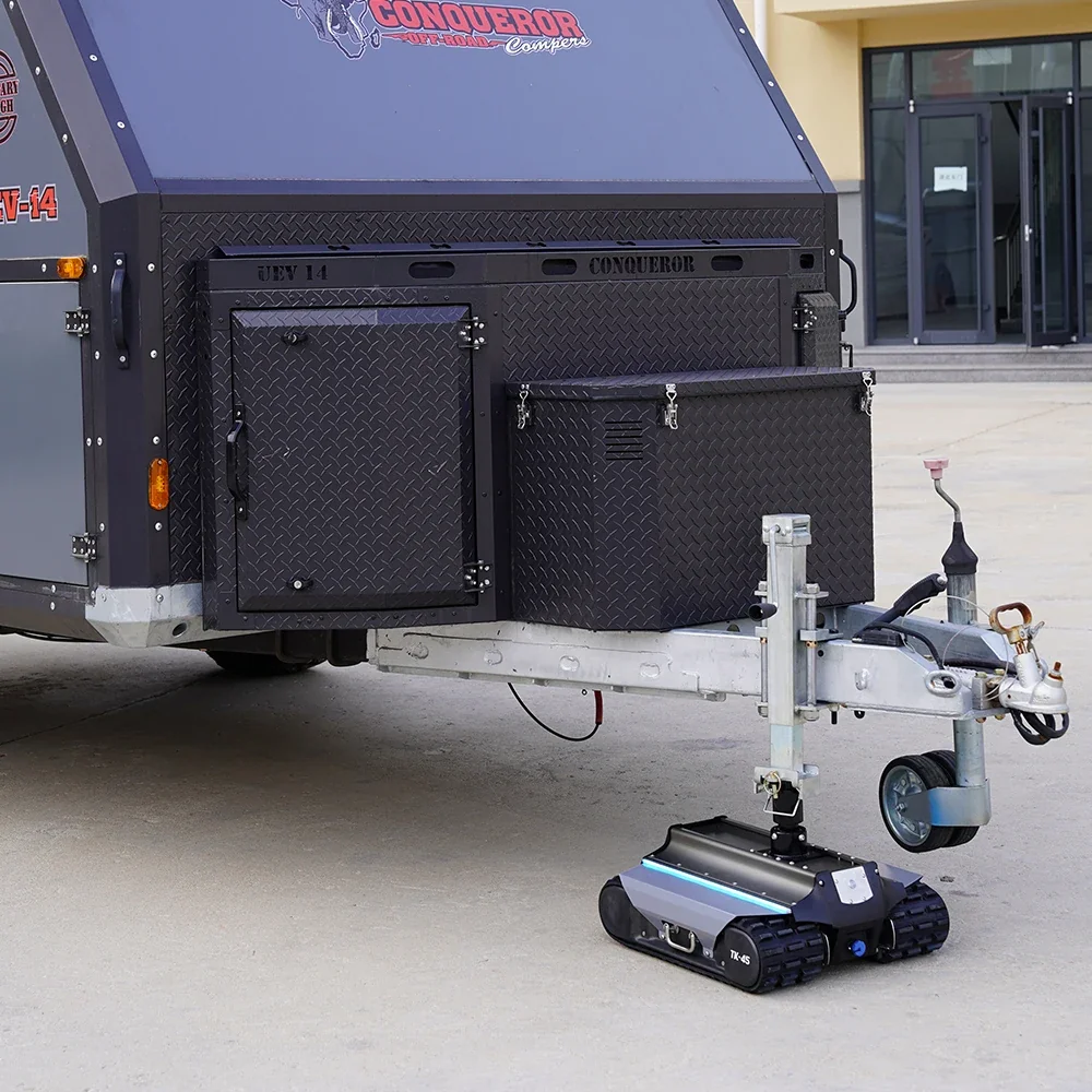 Design Remote-Controlled TK45 Camping Mover Robot With Lifting Feet for Camper/RV