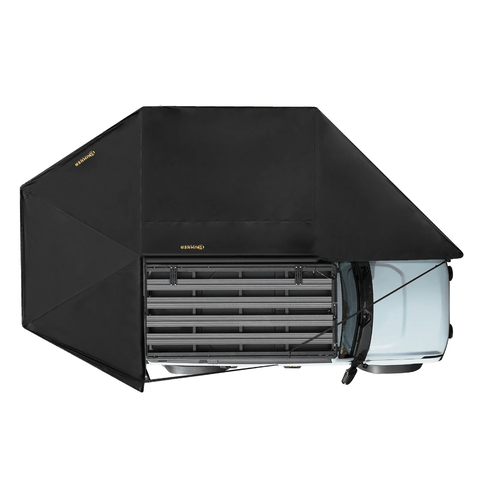 Universal Extended 270 Degrees Car Side Awning - Waterproof, Free-Standing, Legless 4x4 Camping Vehicle Awning