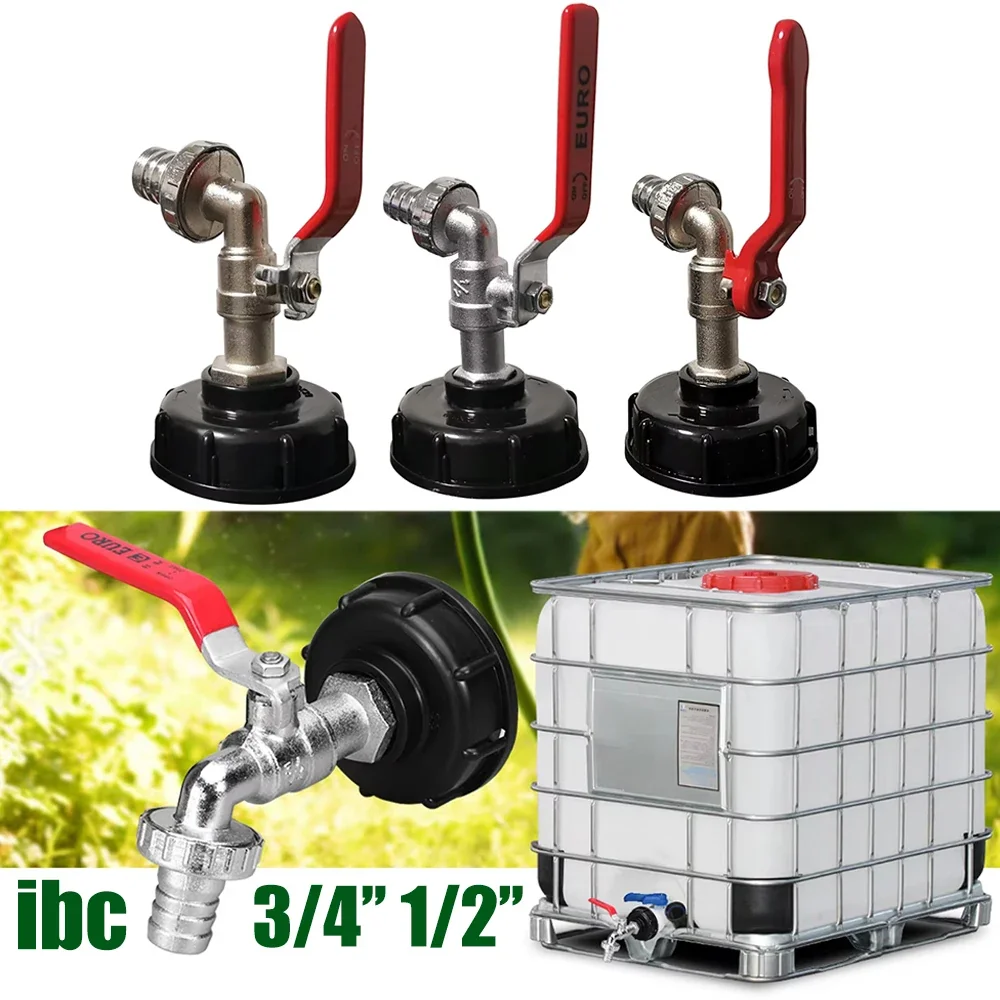 1Pcs Water Tank Faucet Adapter Set 1/2" 3/4", Car Wash, RV Accessories