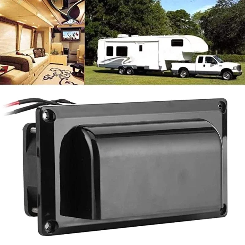 A2UC Upgraded Caravans Accessories 12V 6W Hood Exhaust Fan Vent Quick Exhaust Oil Suction Kitchen Vent for Motorhome