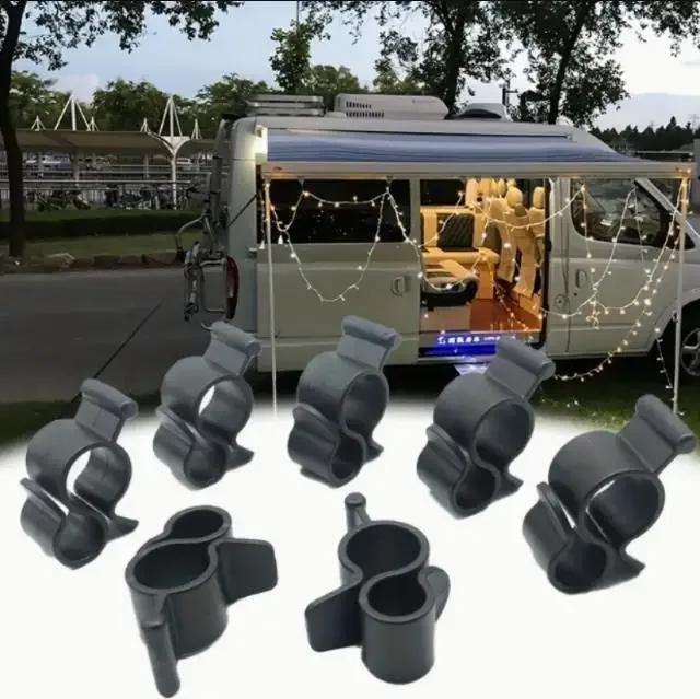 10pcs RV Side Mounted Sun Shade Accessories - Car Mounted Canopy Pole Hook RV Accessories for Easy Installation