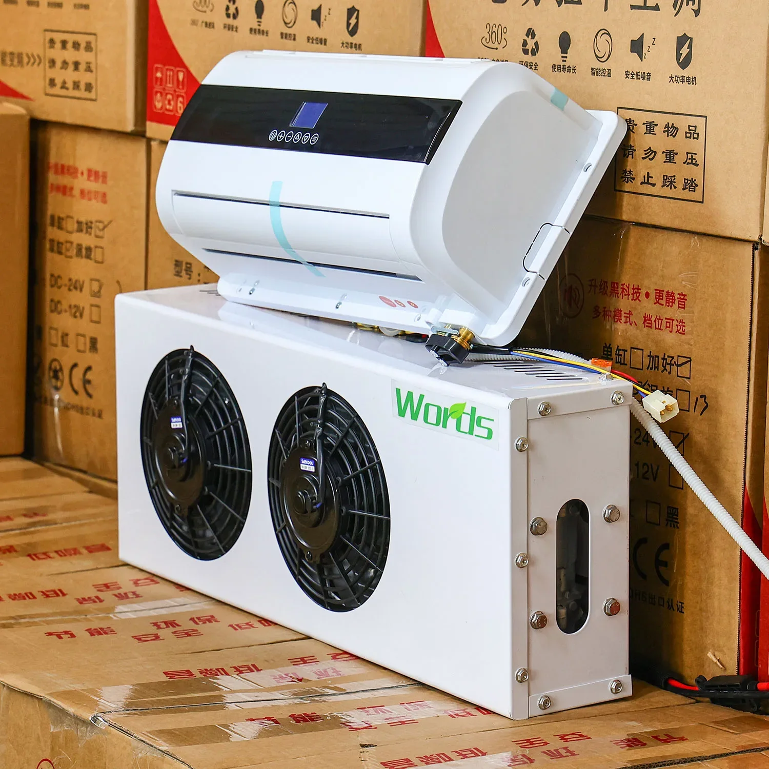 Auto Air Conditioning 12V/24V Electric Truck AC Unit for Cars