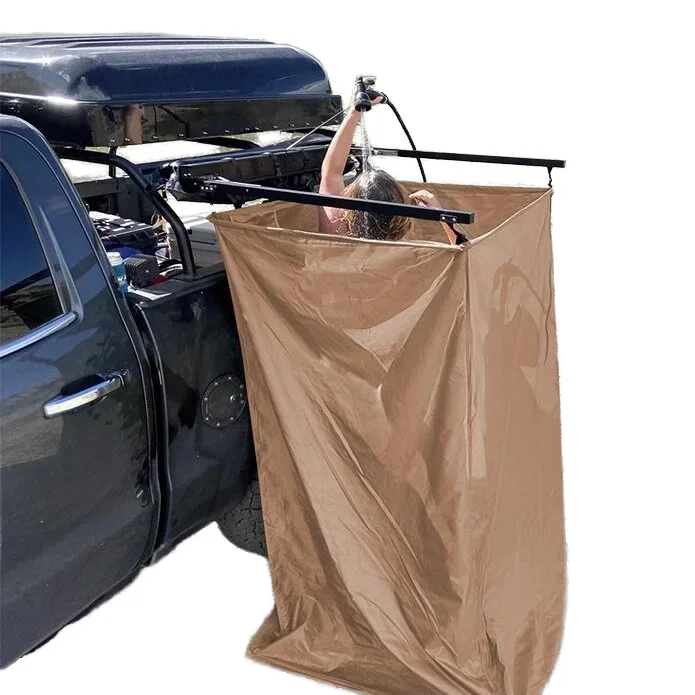 Multi-Purpose 360 Coverage Modular Setup Durable Compact Lightweight Car Side Shower Tent for Outdoor Enthusiasts