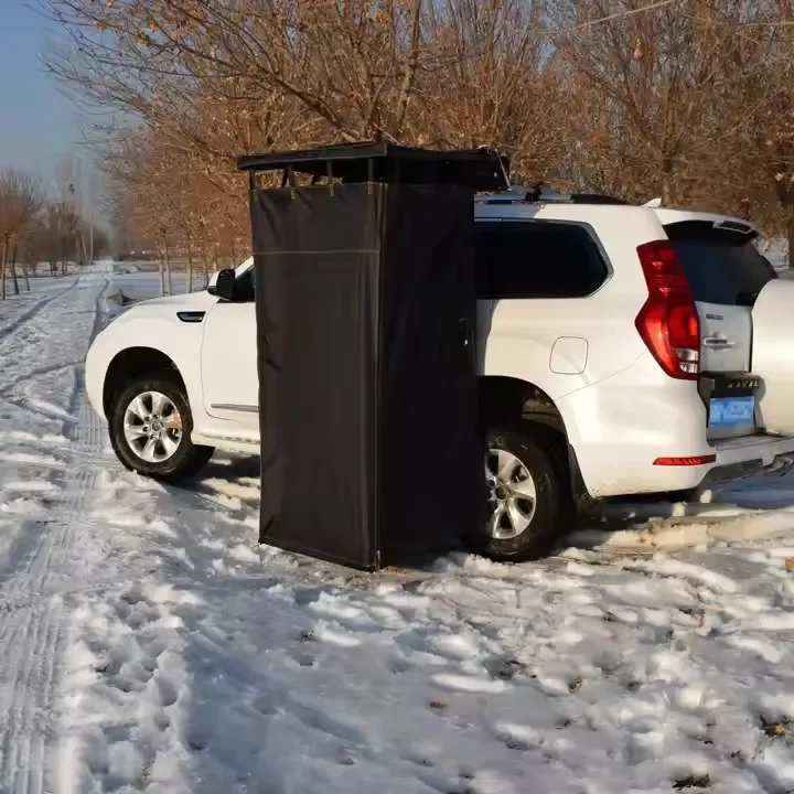 Outdoor Car Side 4x4 Off-Road Camping Shower & Toilet Tent Awning Canvas Zippered