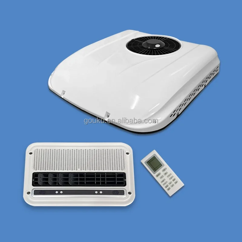 DC 12 Volt Roof Overhead All-In-One Air Conditioner for Truck Sleeper Beds (12V/24V)