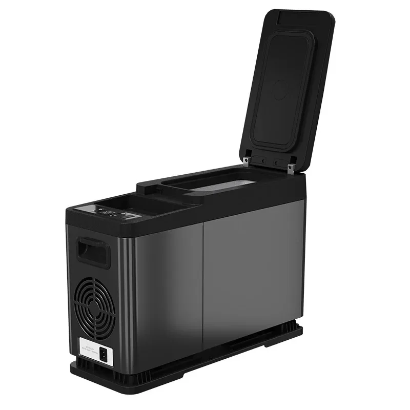 8L Compressor Mini Fridge Plastic Center Console Armrest Box 12V/24V Car Cooler Commercial Mini Refrigerator