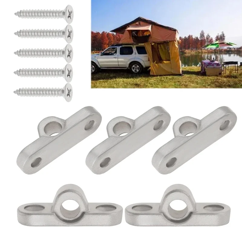 6Pcs Caravan Stainless Steel Awning Eyelets Wall Eyelets Sunshade Fixing Buckles for Caravan Motorhome Tent RV Accessories