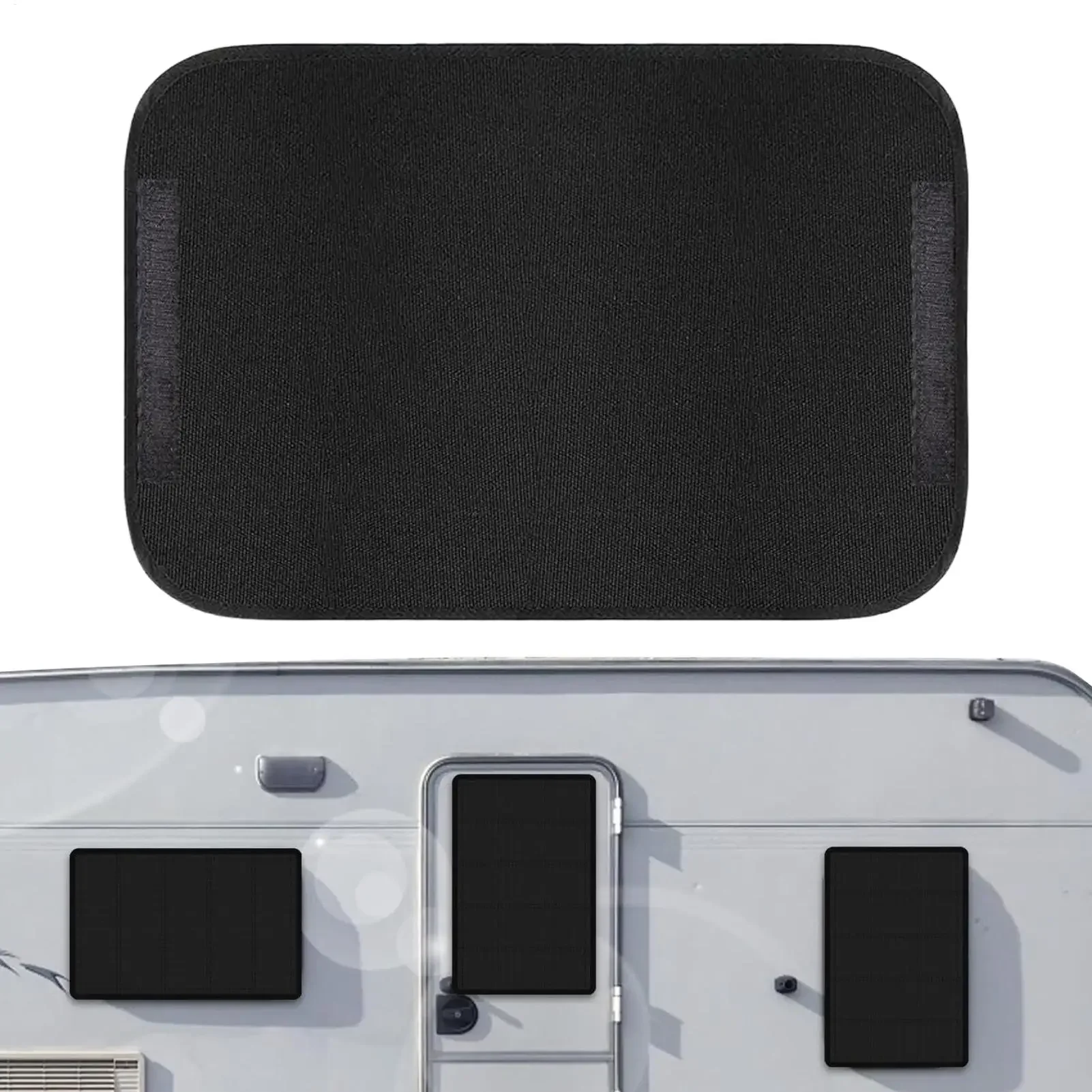 RV Door Window Cover Foldable Shade Removable Sunshade Protector Screen for Awning Motorhome Van Camping