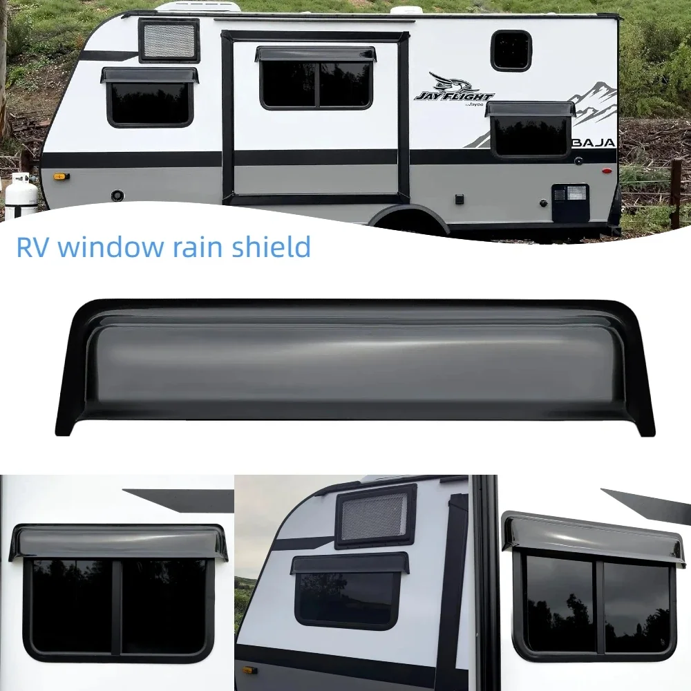 Caravana GT Styling Tape-On RV Window Deflector RainBlade for Wide Windows - Camper Accessories