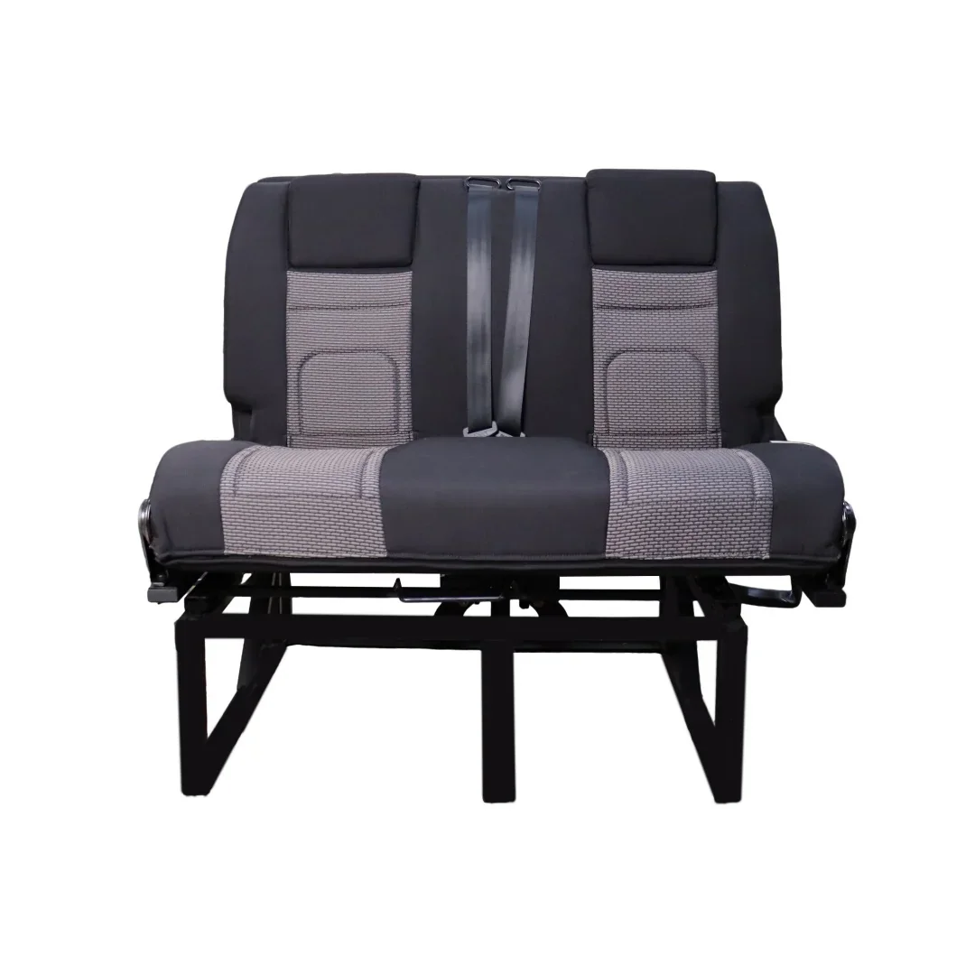 3/4 Bed Classic Car Interior Tri-Fold Bench Seats RV Seat Bed for Van VW T5/T6 Transit