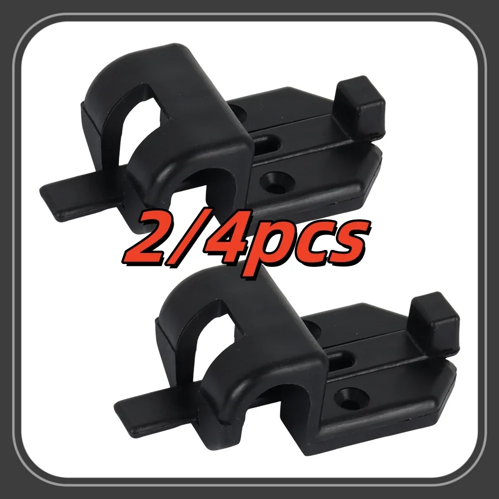 2/4pcs Car Black Sliding Table Rail Bracket Safety Catch Hook for RV, Motorhome, Caravan, Camper & Boats