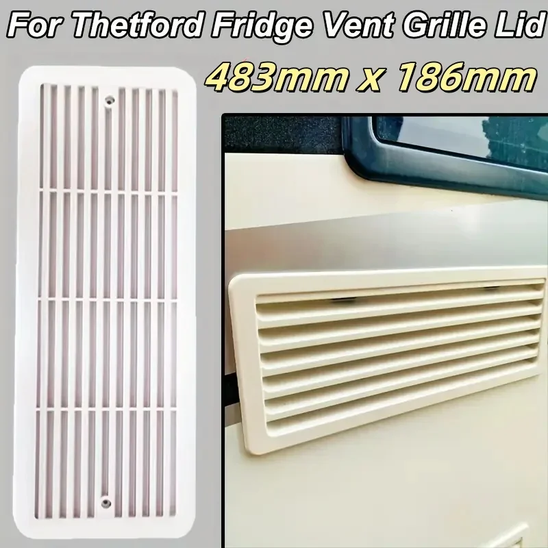 Thetford Fridge Vent Assembly Grille White 483mm x 186mm for Caravan, Motorhome, RV 62445480