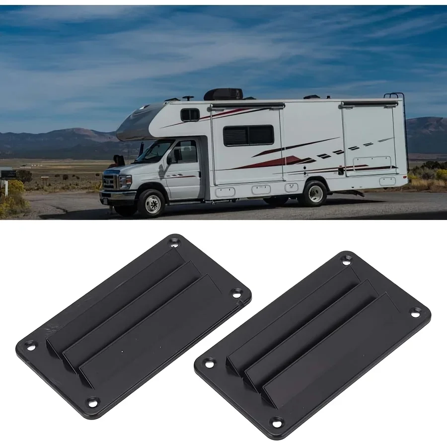 1PC Ventilation Hood RV Yacht Louver Air Outlet Cover (Square Grille, Nylon & ABS Plastic)