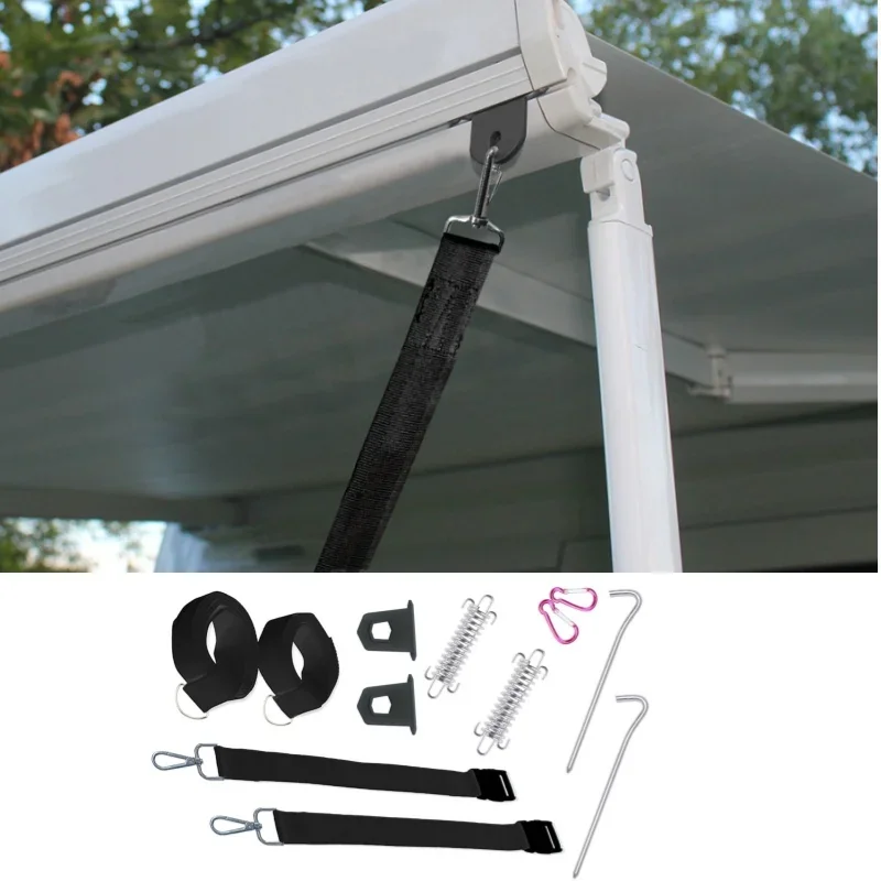 Fiamma Awning Tie Down Kit Type S Black for F35 F45 F65 Caravan Motorhome RV Accessories