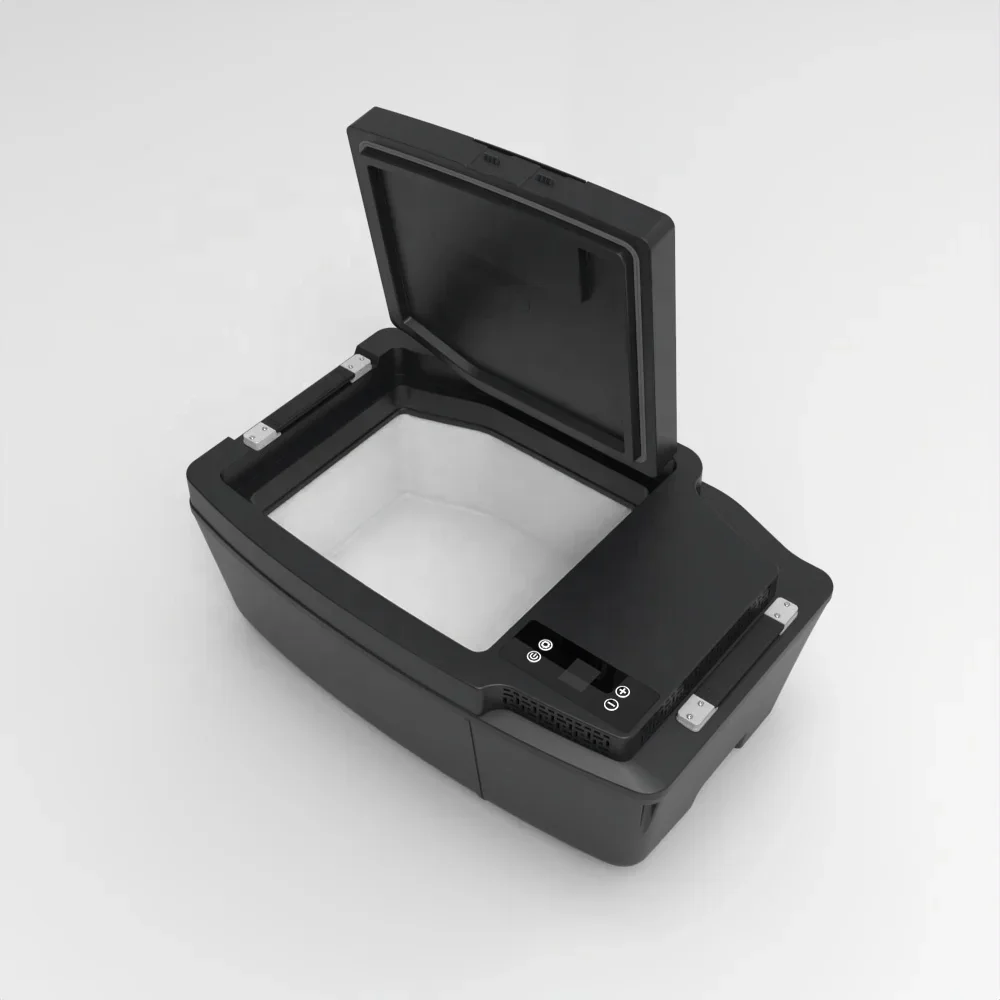 20L 12V Mini Car Fridge for Tesla Model 3 Trunk, Hidden Freezer & Camping Picnic Cooler