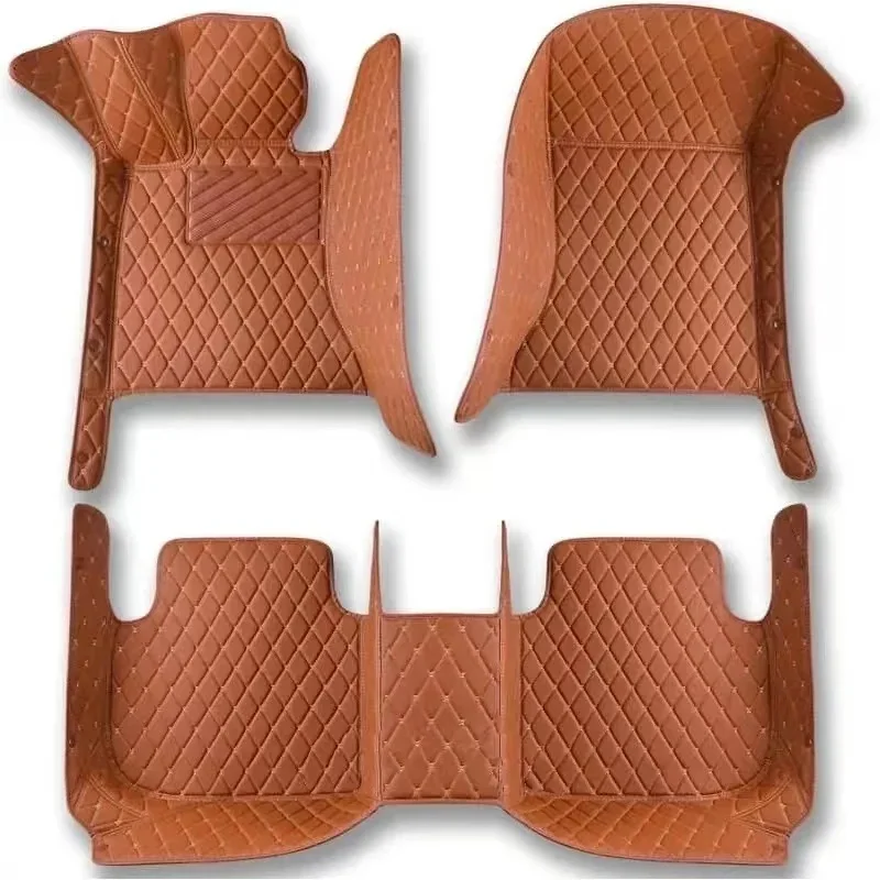 627HOT Automatic Dashboard Leather Floor Mat - Blue, Universal Fit, 3D Trunk Features Heat Press Car Mats.