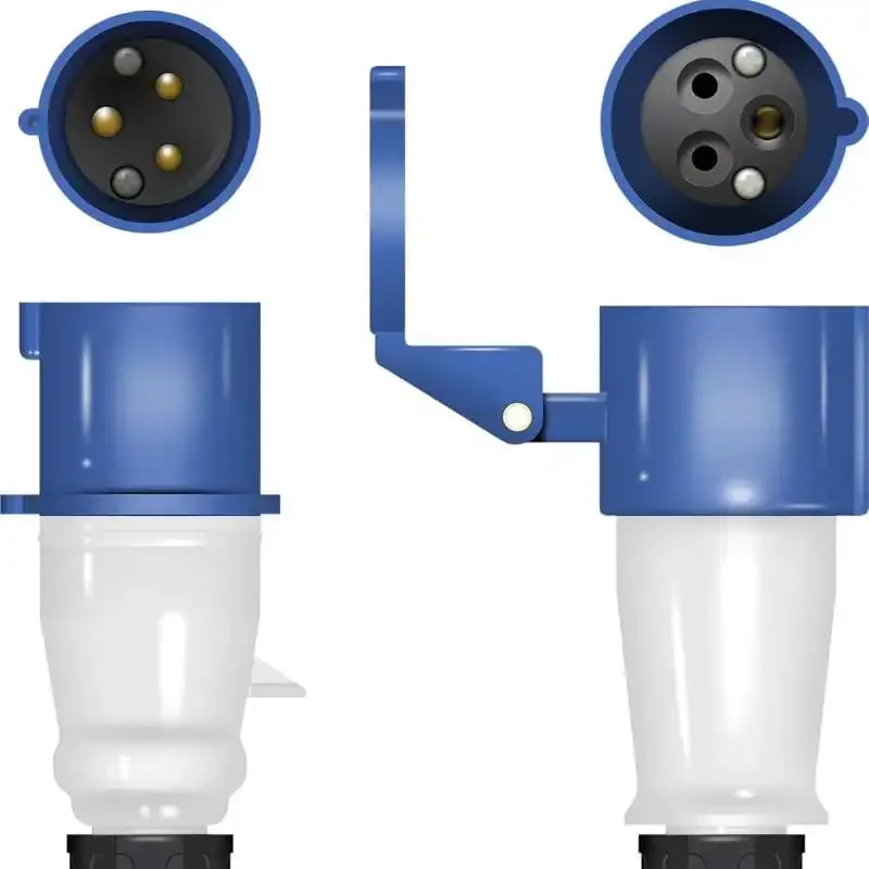 Reverse Polarity Adapter Mains Hook Up 16A Caravan Camping Outdoor Plug Cable Connector