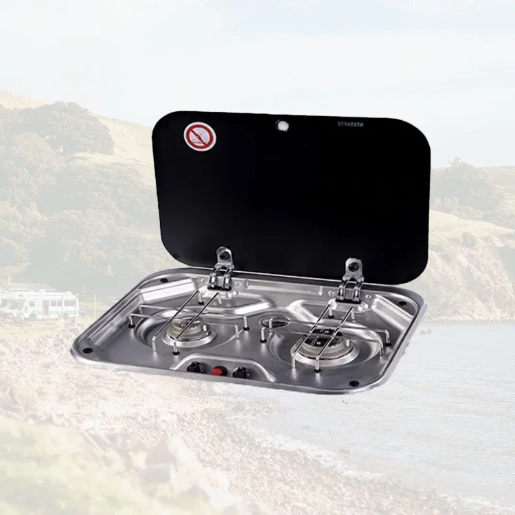 Intelligent Library RV Special Gas Stove - Stainless Steel Double Burner - Portable - Windproof - Energy Saving Model: [Insert Model Number Here]Let me know if you need help with any other product titles!