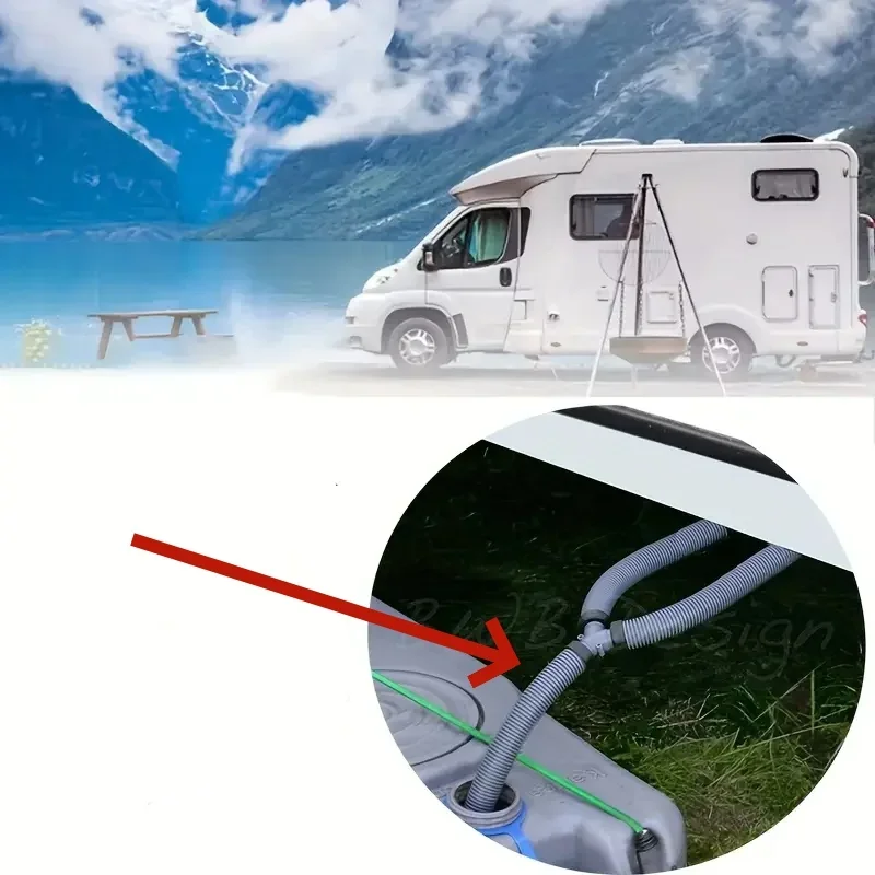 1Pcs Waste Water Outlet Y Hose Connector Pipe Barbed Hose Water Fuel Air Connector for Camper Motorhome RV