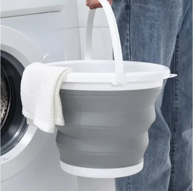 10L Collapsible Silicone Car Washing Bucket for Caravan/Camper/RV Water Filling and Toilet Flushing