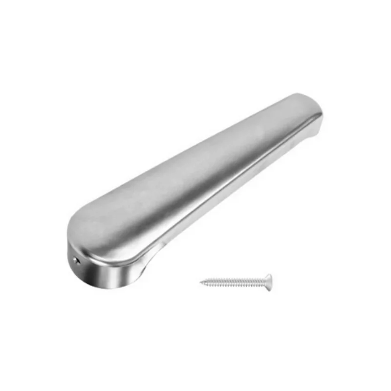 Silver Toilet Door Handle for Elddis Compass Bailey Hymer Caravan Motorhomes RVs with Fixing Screws