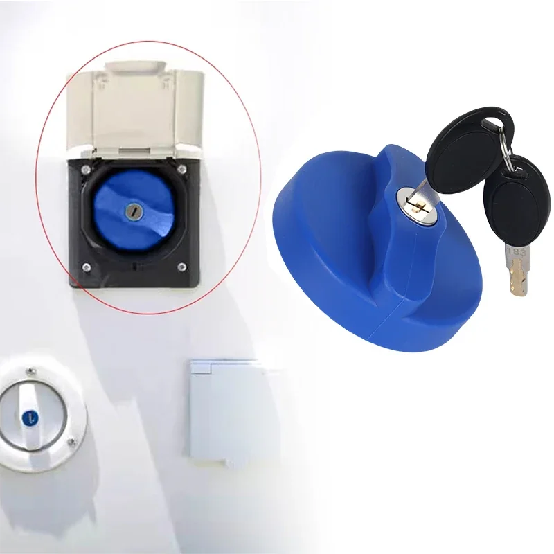 Replacement Water Inlet Filler Cap Locking Zadi Lock With 2 Keys Kits Motorhome Caravan Bailey Swift Car Accessories