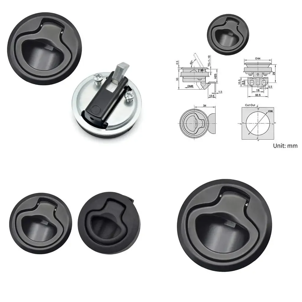 31BC Door Pull for RV, Marine Boat - Flush Pull Slam Locking Locker - Universal Deck Accessories