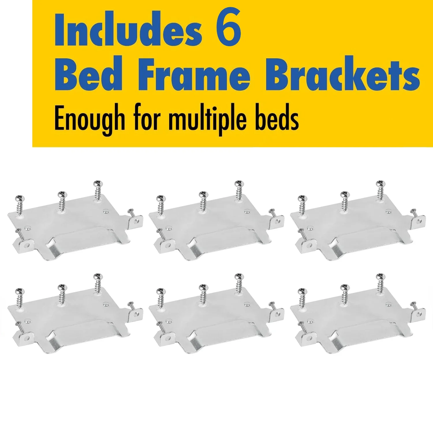 6PCS Skorva Midbeam Bed Mounting Brackets for Camper Conversions (with Fitting Screws) - 116791