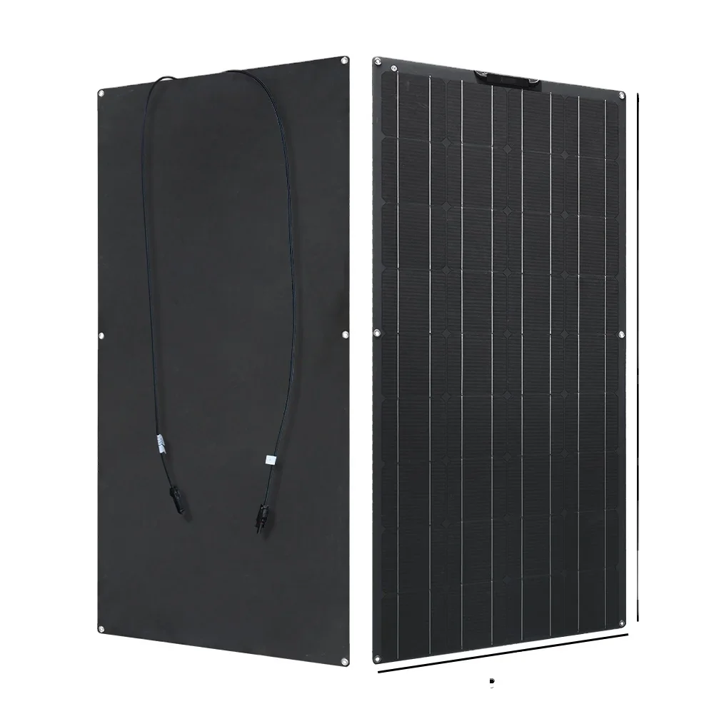 OEM Supported 300W PET Monocrystalline Flexible Solar Panel for 12V/24V Battery Charger (Home, RV, Boat, Car)