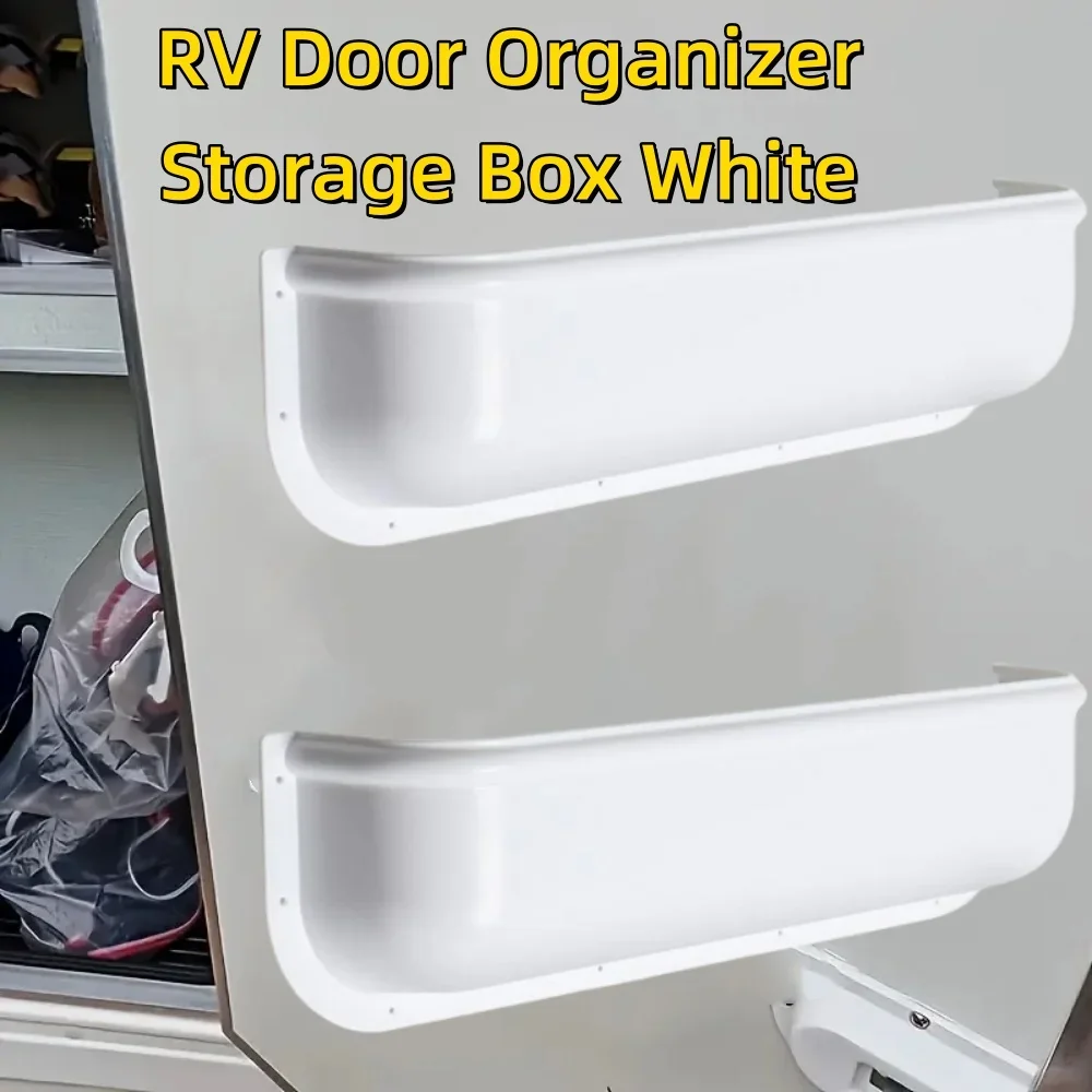 1/2 Pcs RV Door Organizer Storage Box Universal Van Door Handle Storage Box Interior Accessoriees Arm Organizer Door Panel Tray