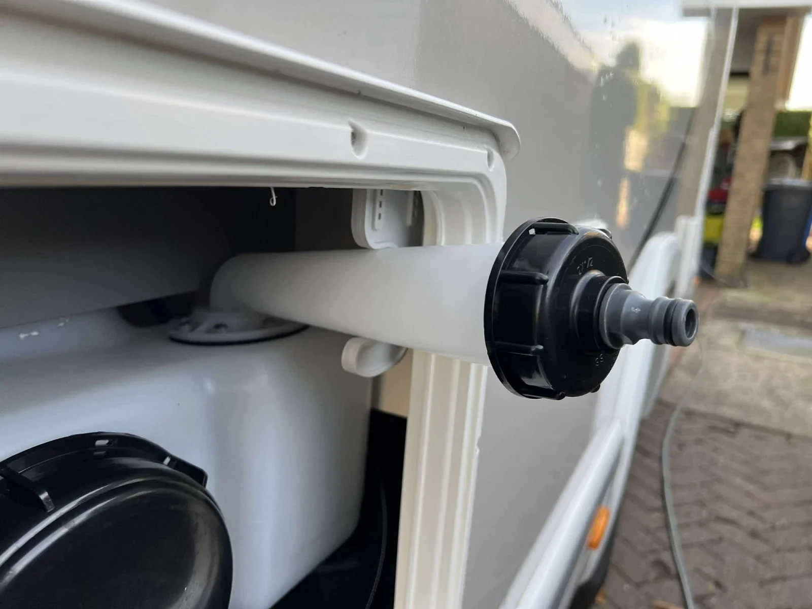 1Pcs Motorhome Water Filler Cap With Hozelock Connector Adapter for Chausson Motorhomes Caravan RV Parts