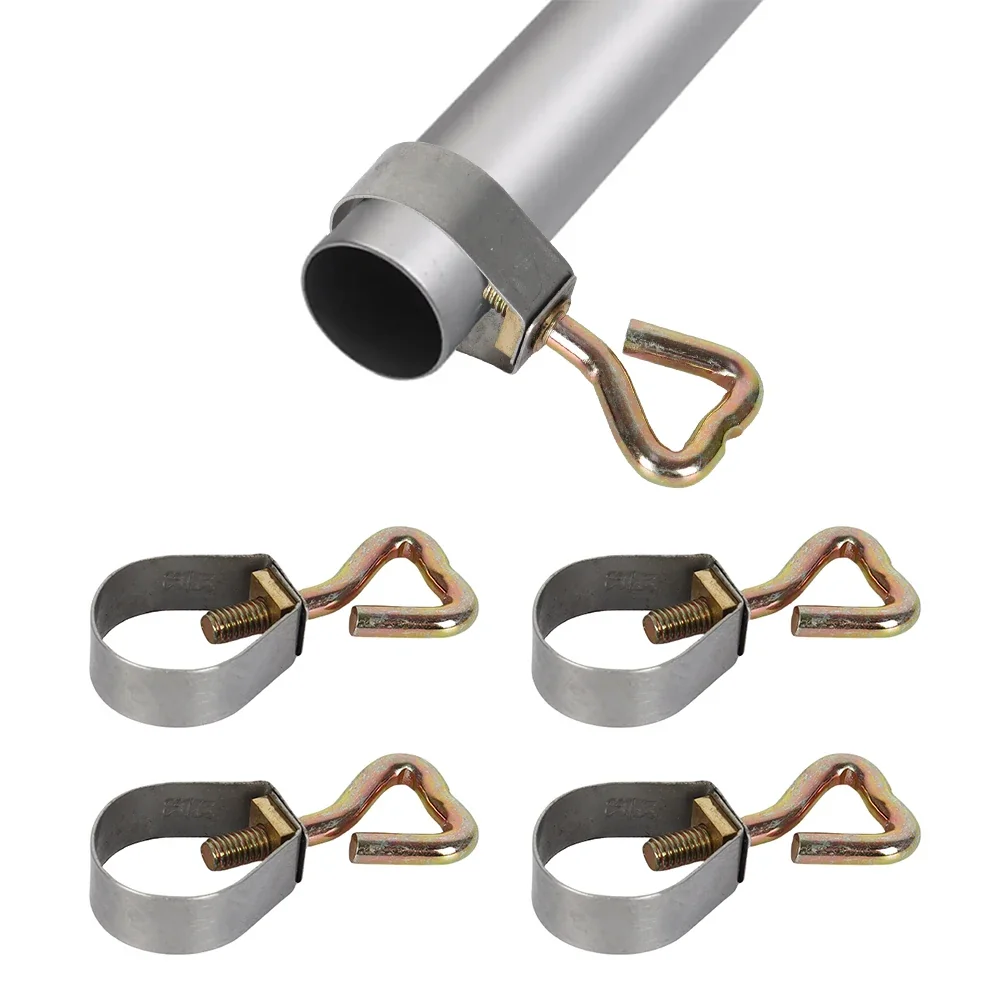 4PCS Adjustable Awning Pole Clamp for 21-23mm or 24-26mm Caravan, Motorhome & RV Awnings