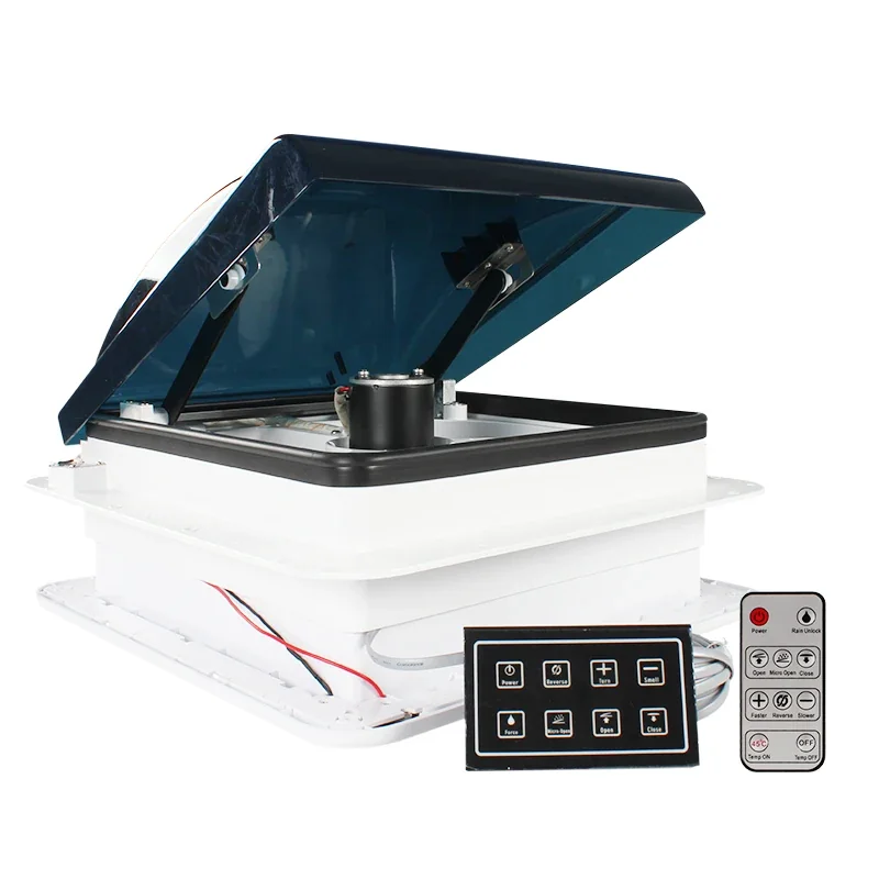 TYTXRV CE 12V 14-Inch RV Roof Vent with Detachable Net, Electric Ventilation & Exhaust Fan Series