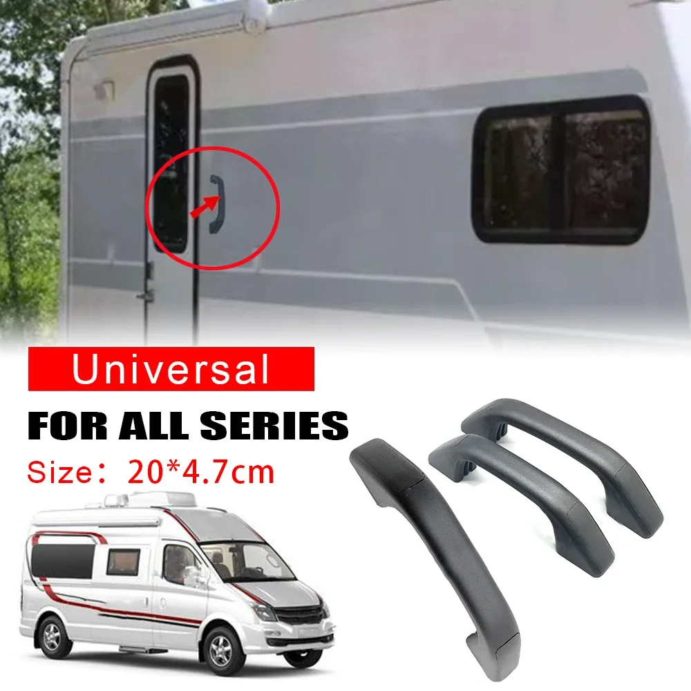 Trailer Caravan Motorhome Van Exterior Door Handles 175mm Grab Pull (1/2 Pcs) with Hole Covers Let me know if you need help with any other product titles!