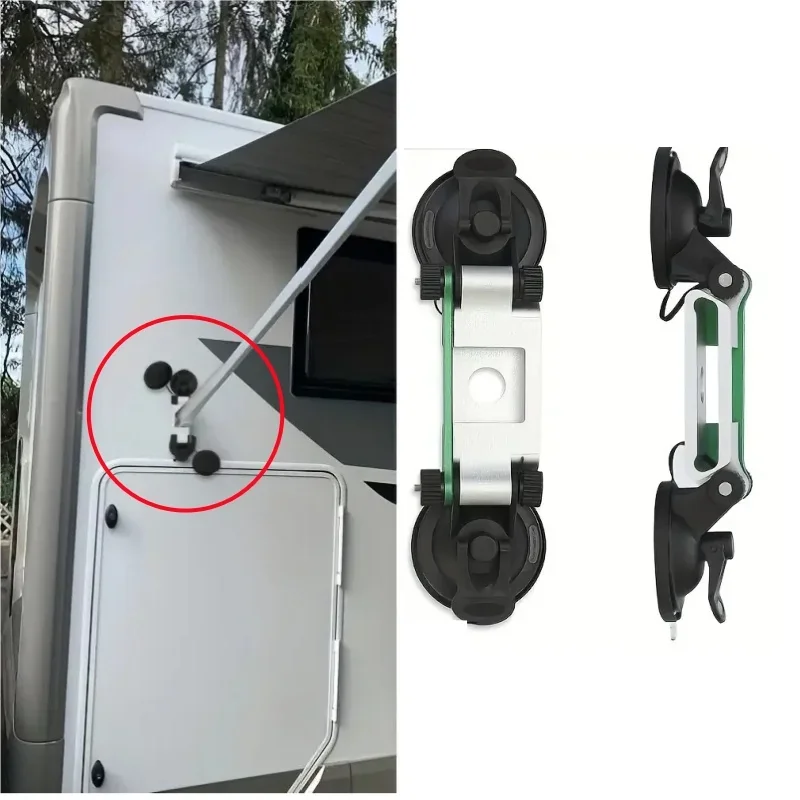 1pc RV Awning Fixed Support Bracket with Heavy Duty Rubber Suction Cups for Camping & Travel
