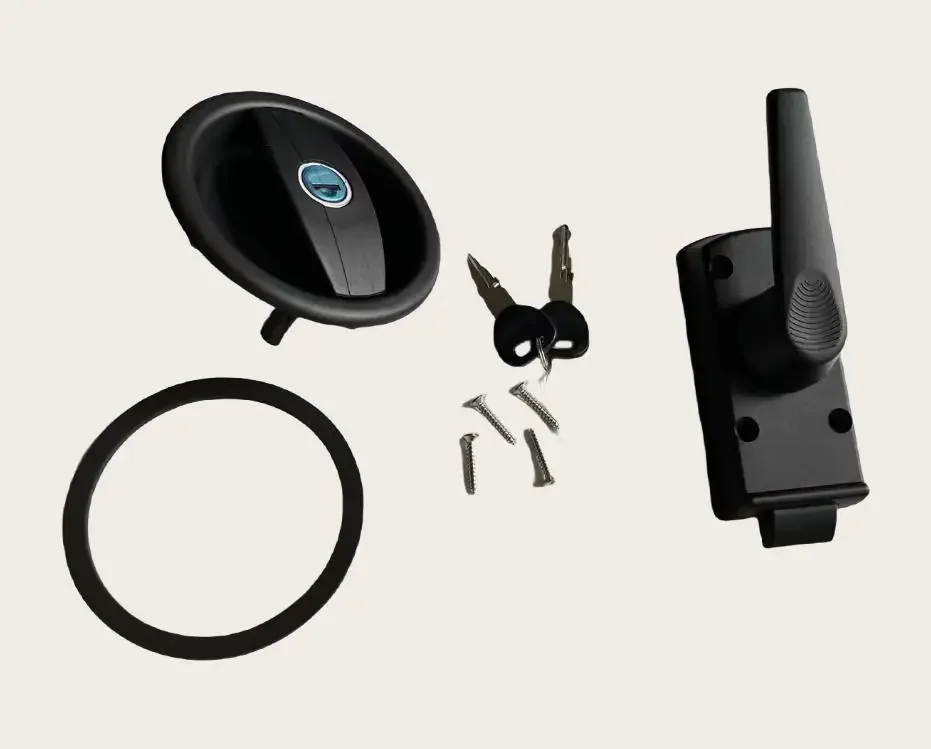 Camper Door Lock Set for Vecam Zadi Caravan Motorhome RV - Right Hand, with Barrel and 2 Keys