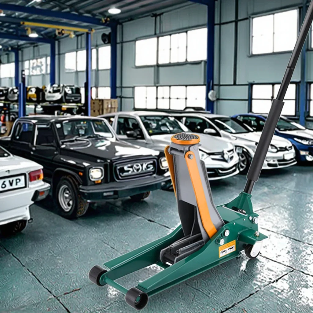 CABLE Floor Jack 3 Ton Low Profile Dual Pump Hydraulic Car Jacks