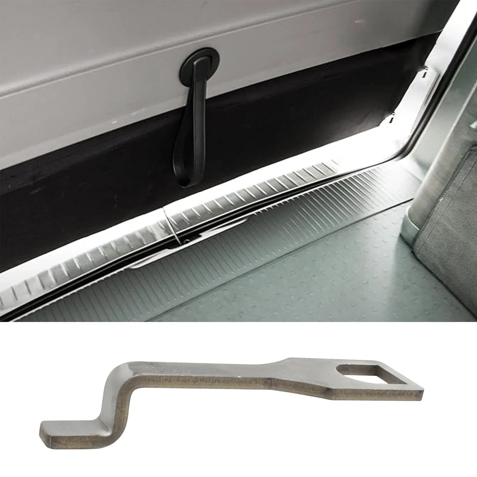 Car Tailgate Stand Stainless Steel Tailgate Extension Hook for VW T5 California, Camping, Multivan