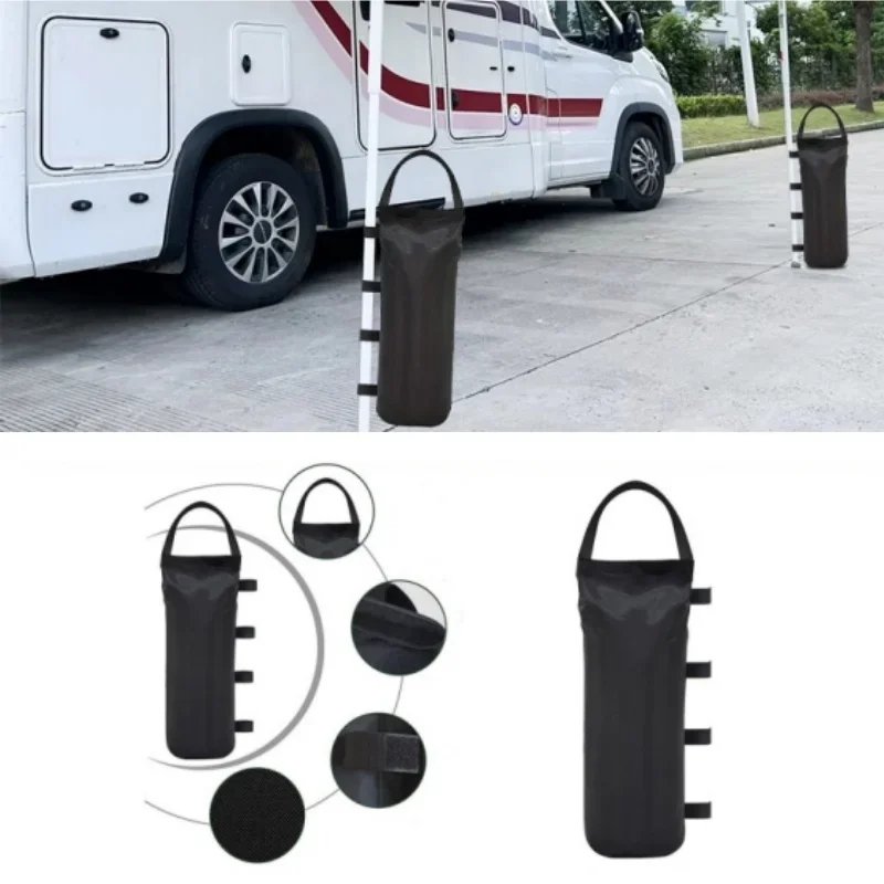 2pcs Outdoor Windproof Sandbags Camping Tent Canopy Weights Durable Nylon Sandbag Accessories (No Filling)