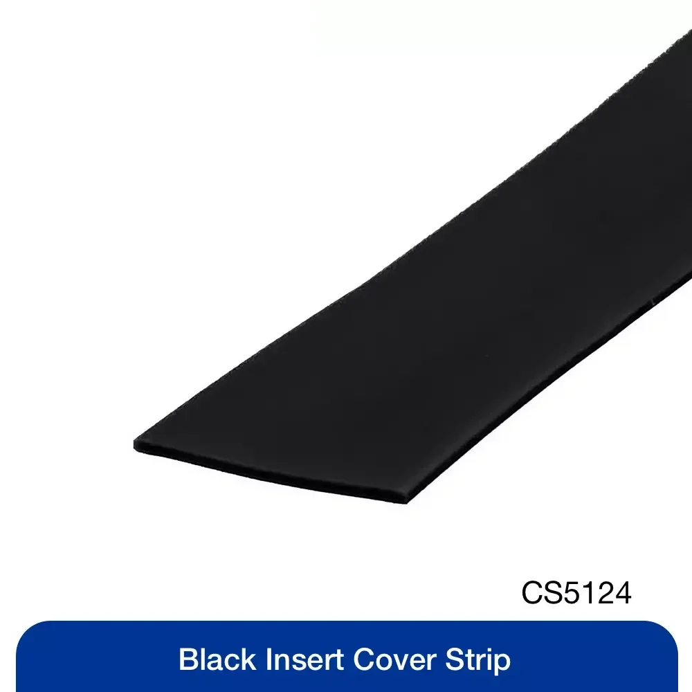 BSW-100-25 Black RV Window Seal Cover Strip Door Insert Rubber Weatherstrip for Caravan Motorhome 100cm 25mm