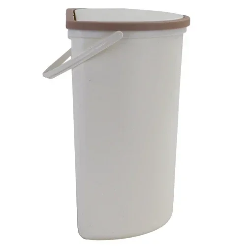 10L Plastic Trash Can Camping Trash Bin with Lid for Motorhome RV Boat Caravan Accessories