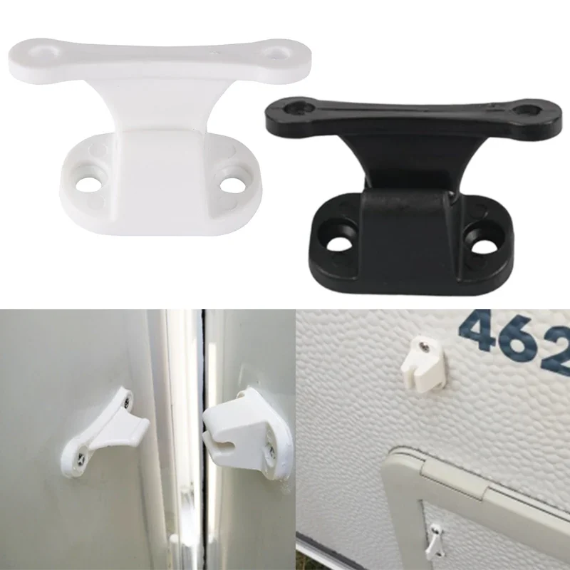 Black/White Door Retainer Catch T-Shaped Nylon Door Stopper for RV Motorhome Auto Modified Accessories