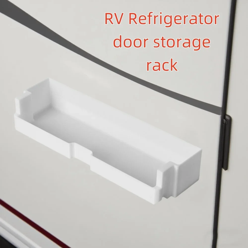 RV Refrigerator Shelf for Dometic, Plastic Storage Organizer, Adjustable, Space-Saving Design for RV Camper Door Accessories