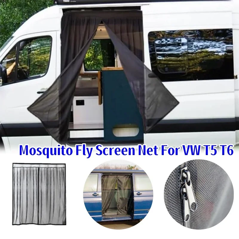 Mosquito Fly Screen Net Camper Sliding Door Magnetic Anti-Mosquito Insect Curtains for VW T5 T6